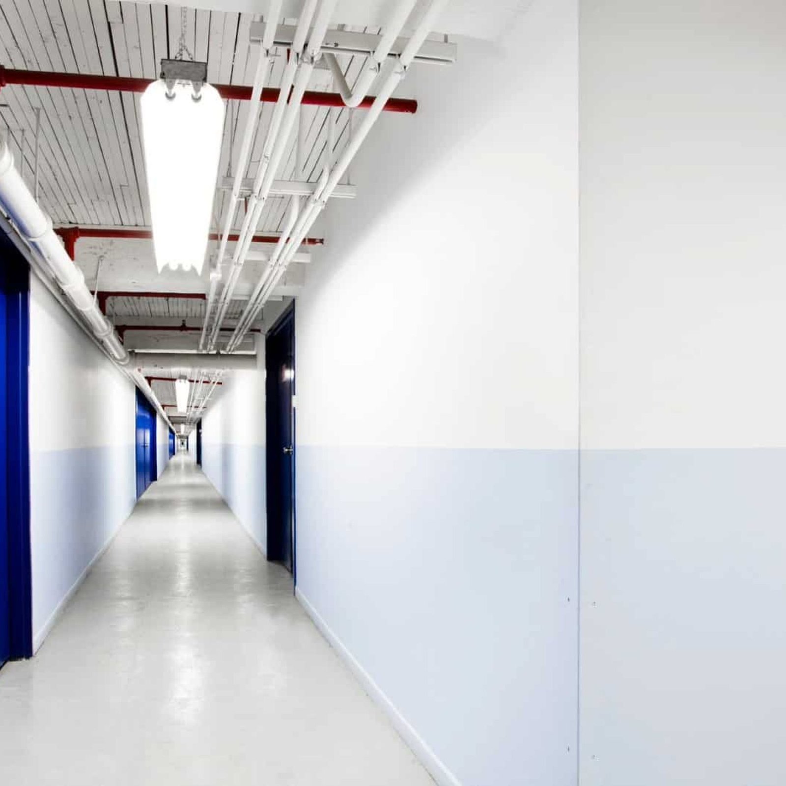 Endless Blue Corridor